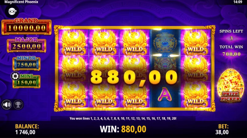 Magnificent Phoenix - big win in the bonus