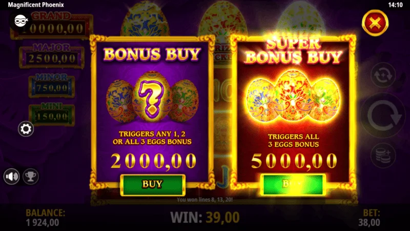 Magnificent Phoenix - Feature Buy window