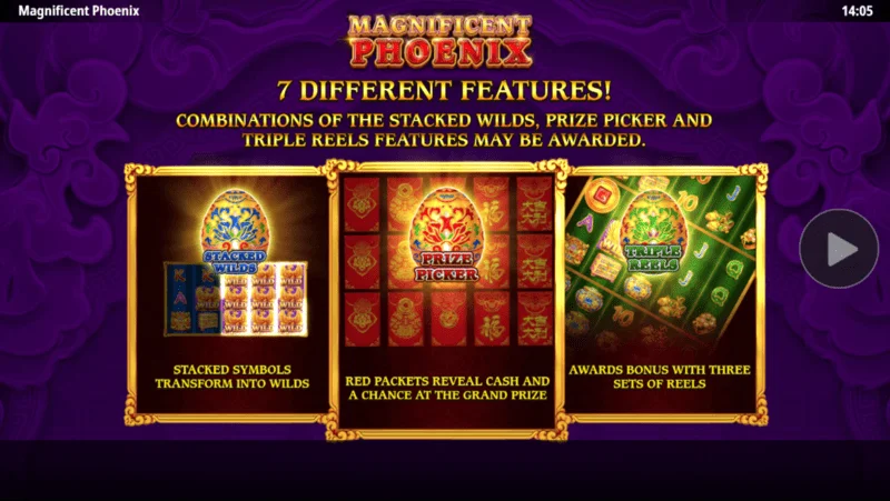 Magnificent Phoenix - main menu